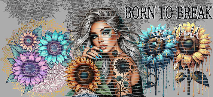 16oz Sunflower Girl-SU-178